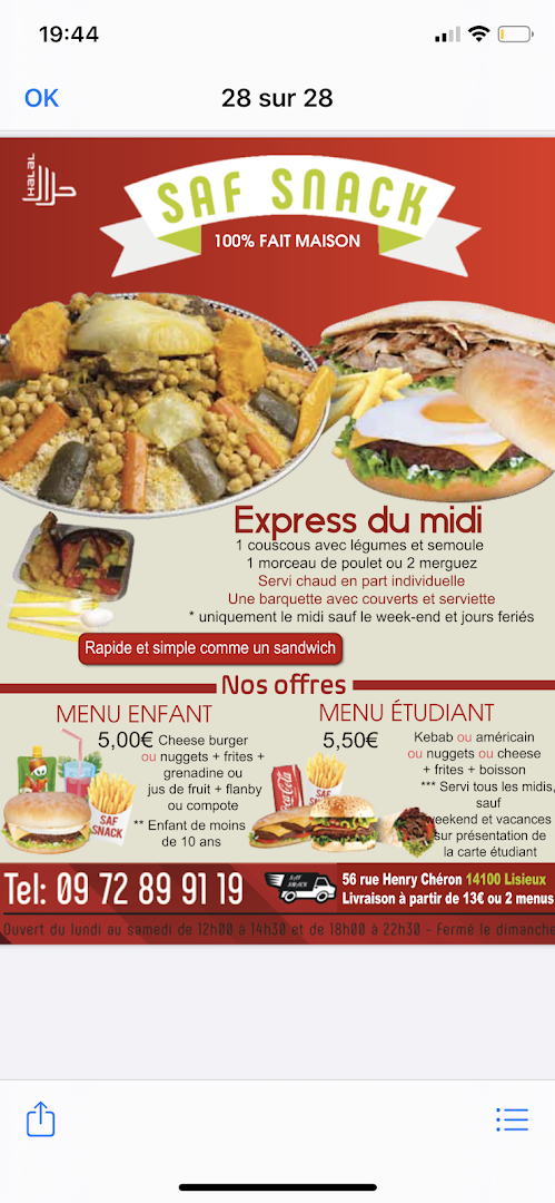 SAF'SNACK LISIEUX couscous · Photos 10